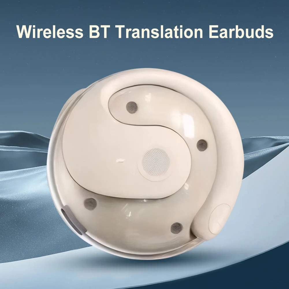 Intelligent Real-time Translation Earbuds Global 144 Languages Wireless BT Translation Earphones Waterproof Smart Voice Earbuds Translator Earbuds Translator Earphones Voice Translator Language Translator Wireless Earbuds Translation Headset
