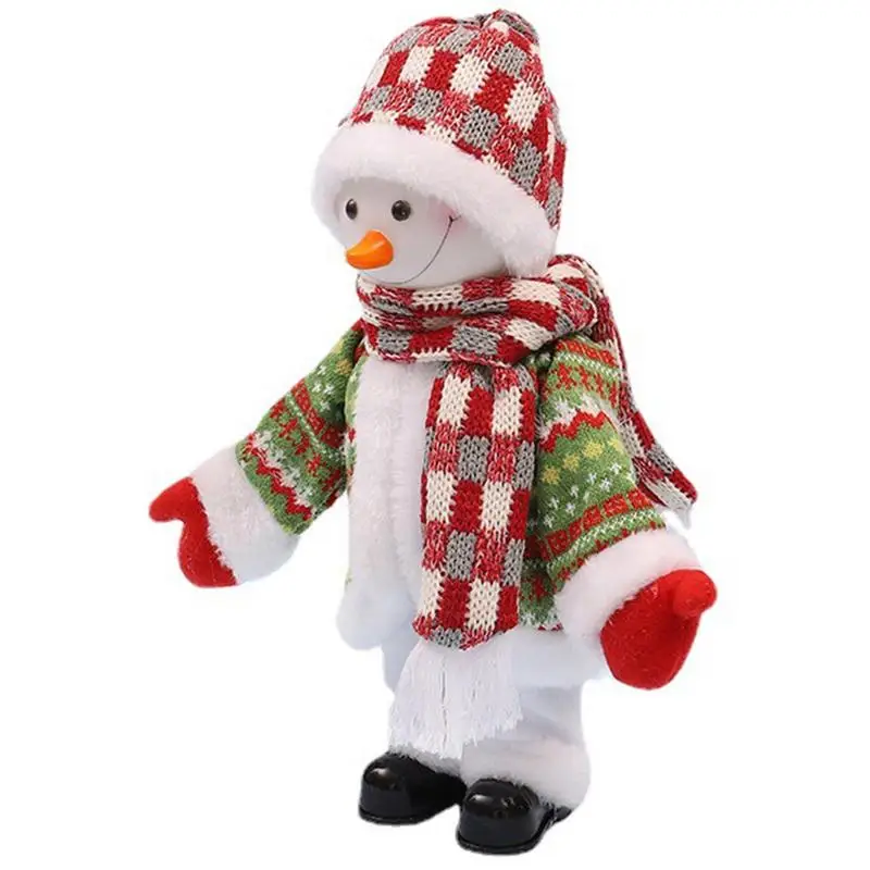 

Animated Christmas Snowman Singing Musical Toys Snowman Plush Doll Battery-Powered Snowman Plush Doll For Christmas Birthday