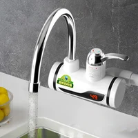 Robinet chauffant électrique instantané 3000W, chauffe-eau rapide, température réglable, robinet d'eau chaude numérique, accessoires de cuisine et de salle de bain 3