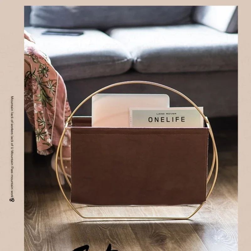 Home Office Magazine Holder Stand Display Rack Nordic Creative Bookshelf Newspaper Organizer Suitable for Placement