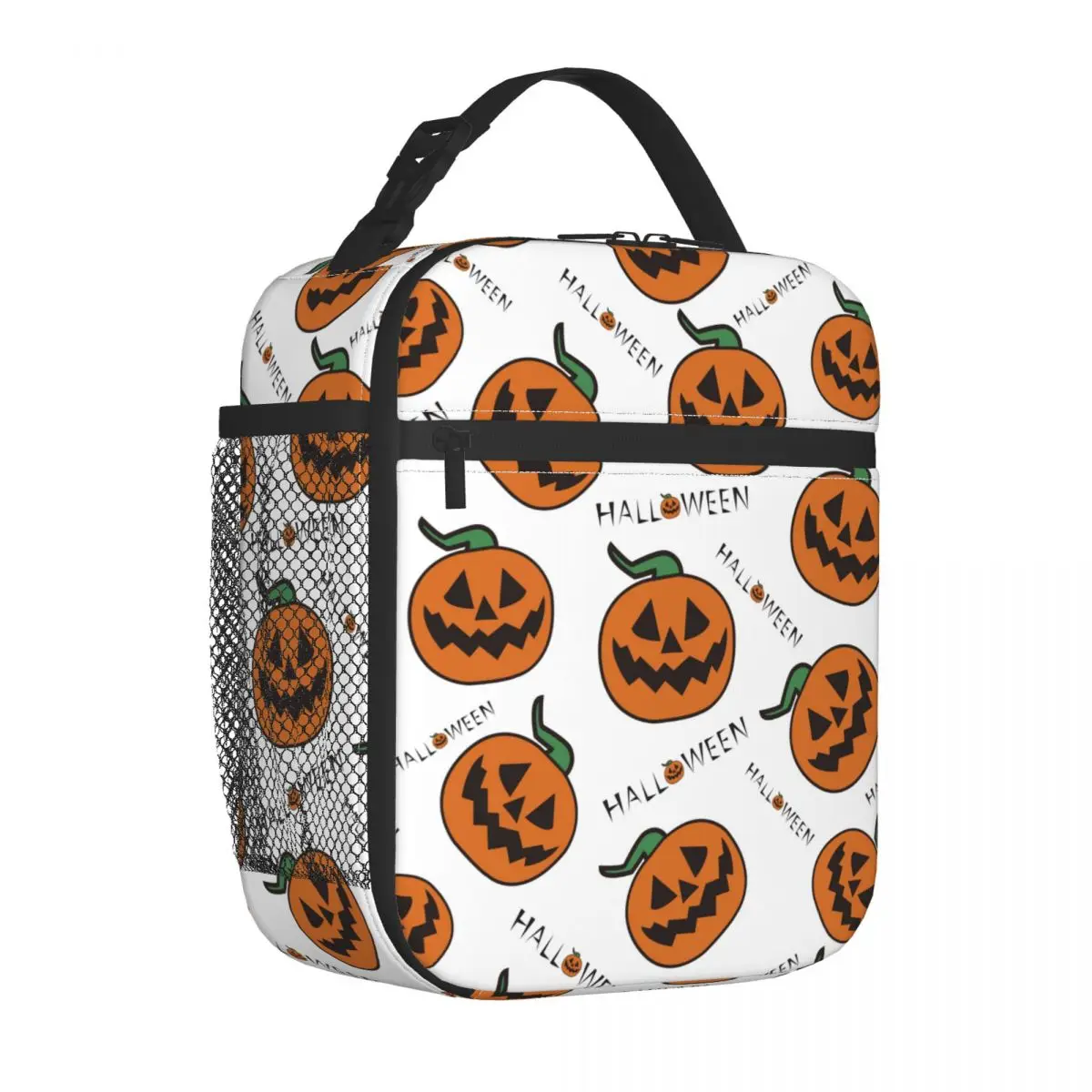 

Halloween Pumpkins Insulated Lunch Bags High Capacity Meal Container Thermal Bag Tote Lunch Box Work Travel Bento Pouch