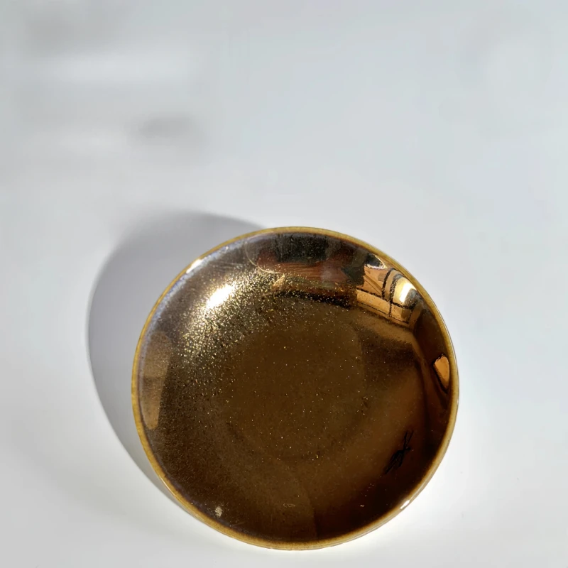 350ml Imitation Gold Metal Glaze Ceramic Potty Color Metal Art Kiln Change Glaze Medium Temperature Electric Kiln Oxidized