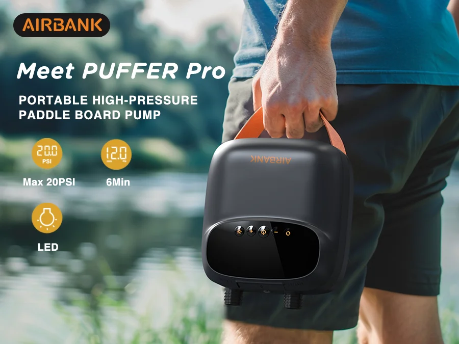 Airbank スタンドアップパドル SUP ポンプ充電式 20PSI