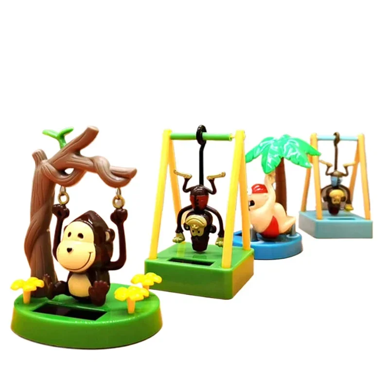 Solar Ornaments Bobblehead Doll Swing Monkey Gift ornament crafts miniature figurines miniature ornament