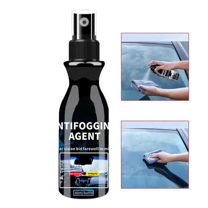 Anti Fog Spray For Glasses Anti Rain Protection 80ml Anti-Mist Spray Mask Auto Windshield   For Mirrors Visors Goggles Glasses