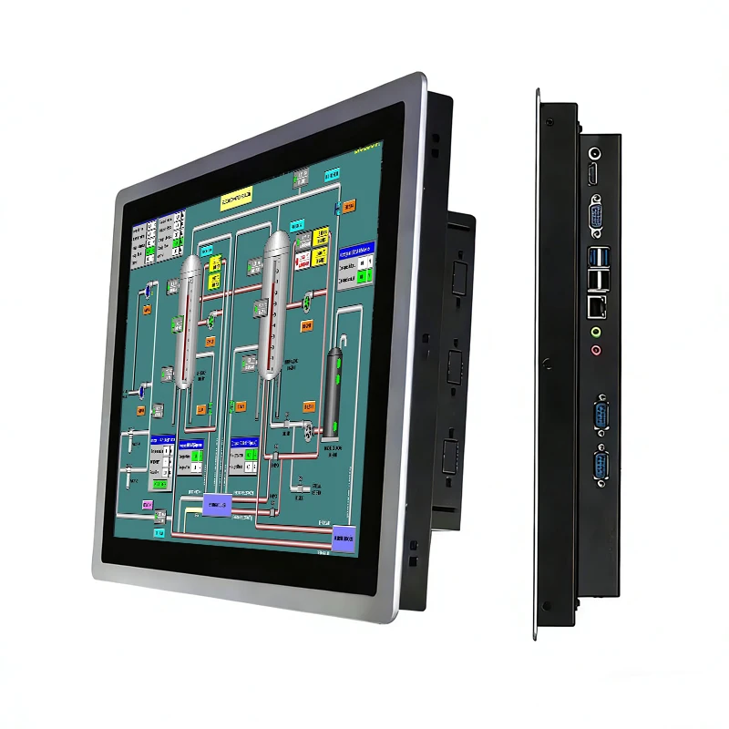 10.1 13.3 15.6 18.5 21.5 Inch Industrial Computer All in One PC Panel with Capacitive Touch Screen Built-in WiFi for Win10 Pro