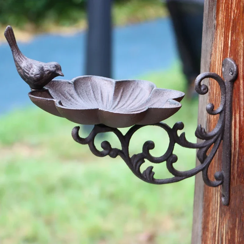 

Patio Vintage Cast Iron Crafts Iron Hanging Blue Wall Hangers Decorative Tray Storage Tray