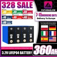 EU US STOCK 3.2V 360Ah LiFePO4 Battery 10000+ Cycles Brand New for Camping RV Boats Yacht Golf Carts Forklift Solar Cells NO TAX 1