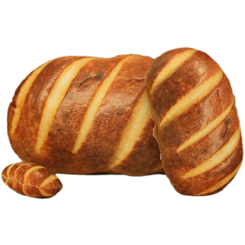 

French Bread Plush Pillow Stuffed Printing Images Food Plushie Peluche Party Prop Decor Sleeping Companion Man Gift