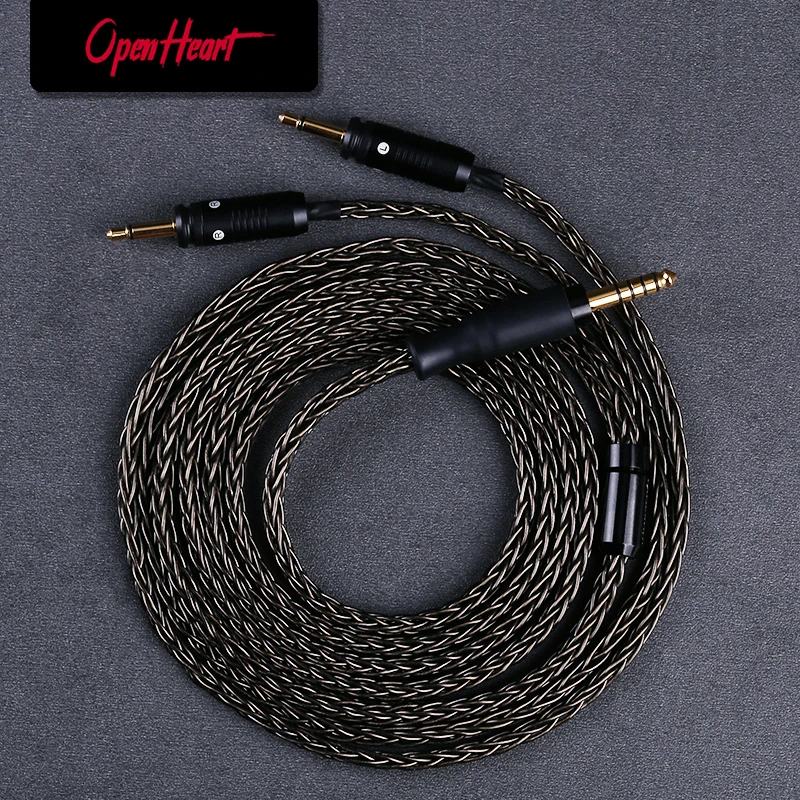 Core Cabo de Auscultadores Silver Plate Upgrade Cabo Equilibrado Foco Clear Elear Elex Elegia Xlr 4.4 mm 2m 3m Openheart16