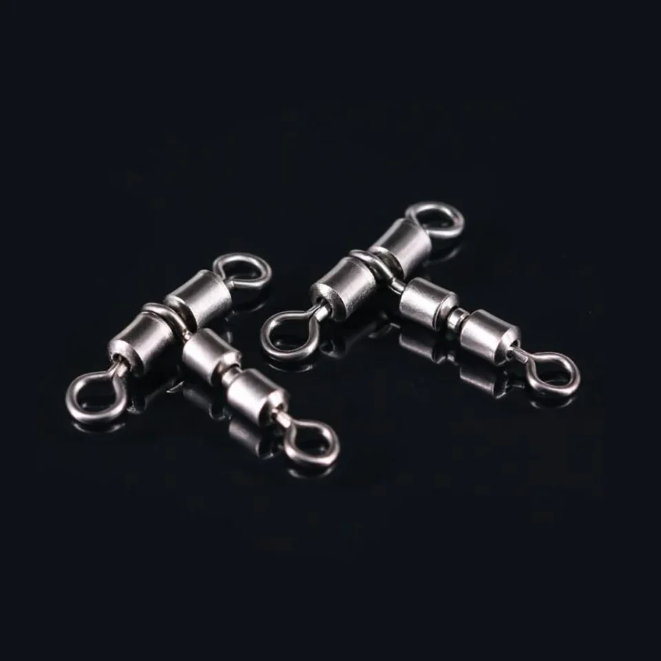 TopHomer Girelle per canna da pesca, 1 # 2 # 4 # 6 # 8 # 10 # 12 # 10 # 12 # ad alta resistenza anello solido gancio da pesca connettore esca
