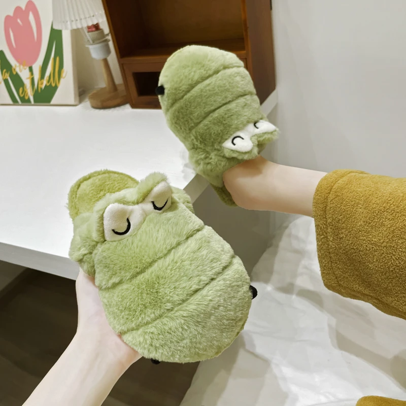 

2022 новые осенние корейские модные простые хлопковые тапочки женские теплые плюшевые туфли женские модные замшевые Тапочки женские Zapatos Mujer