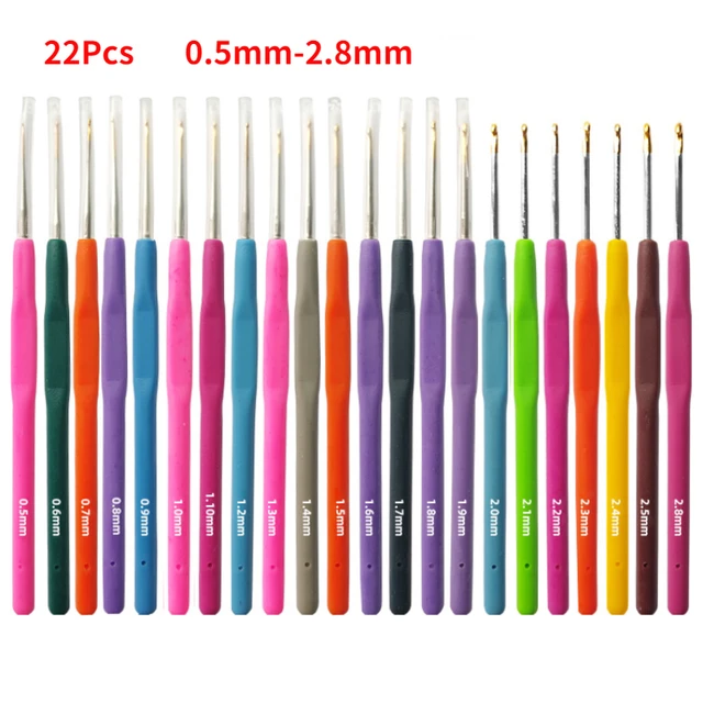 8pcs/set Crochet Hook 2.5-6.0mm Aluminum Crochet Needles With