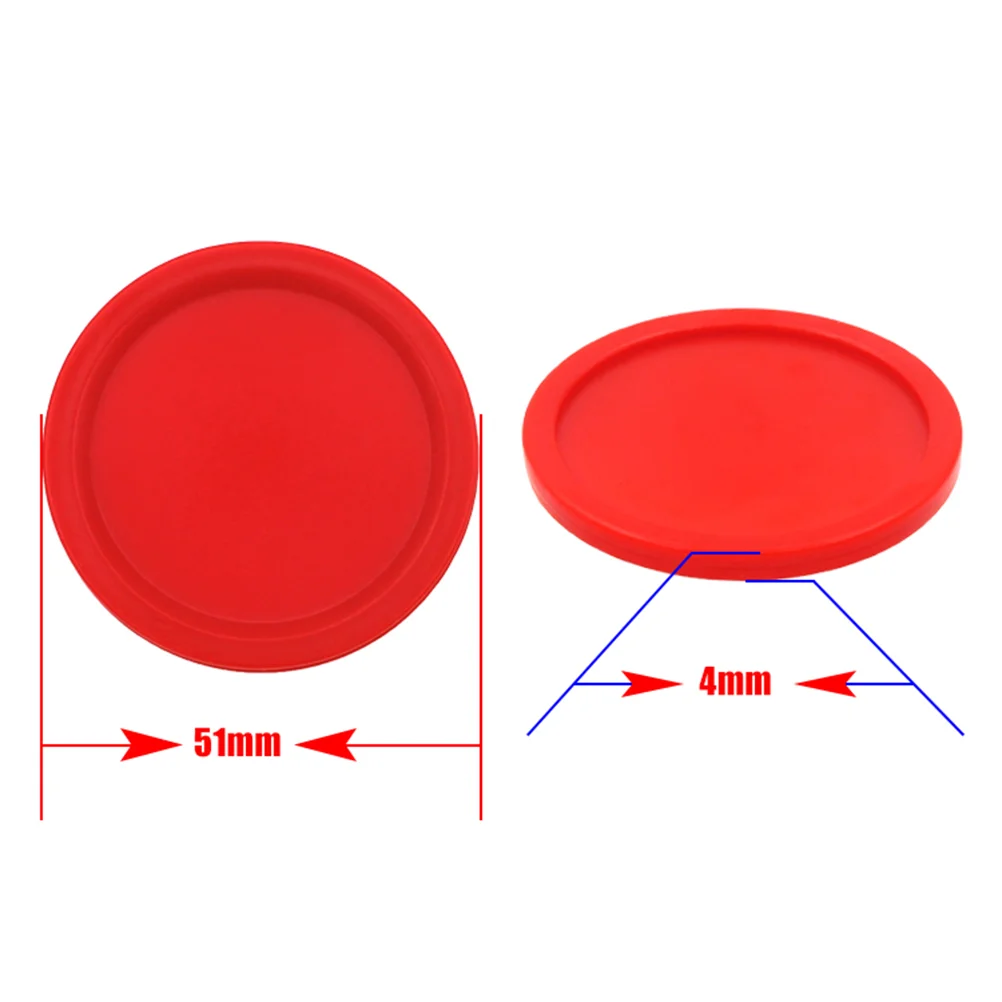 8 Pcs 50mm Red Air Hockey Pushers Pucks Replacement For Game Tables Goalies Header Kit Air Hockey Equipment Accessories