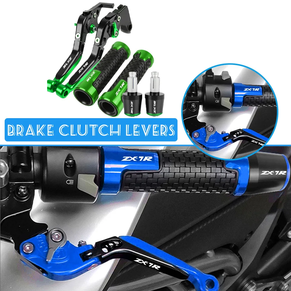

Motorbike Tool Accessories Brake Clutch Levers Handlebar Hand Grips Ends For KAWASAKI ZX7R ZX 7R ZX-7R 1989-2000 2001 2002 2003