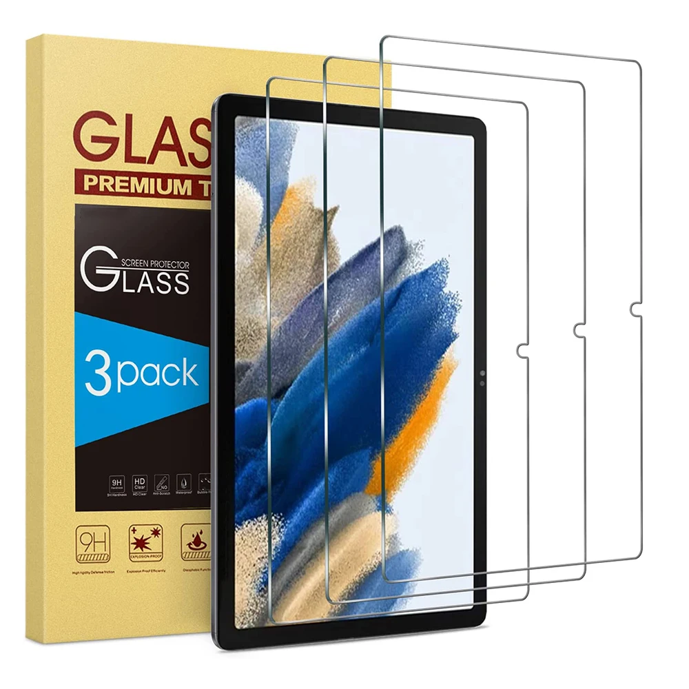 Protecteur d'écran en verre Guatemala pour Samsung Galaxy Tab, A8, A7 Lite, A 8.0, 8.7, 10.1, 10.5, 2019, S8, S7, S5, Sinspectés, Dock 10.4, 11, 2022, 3 pièces