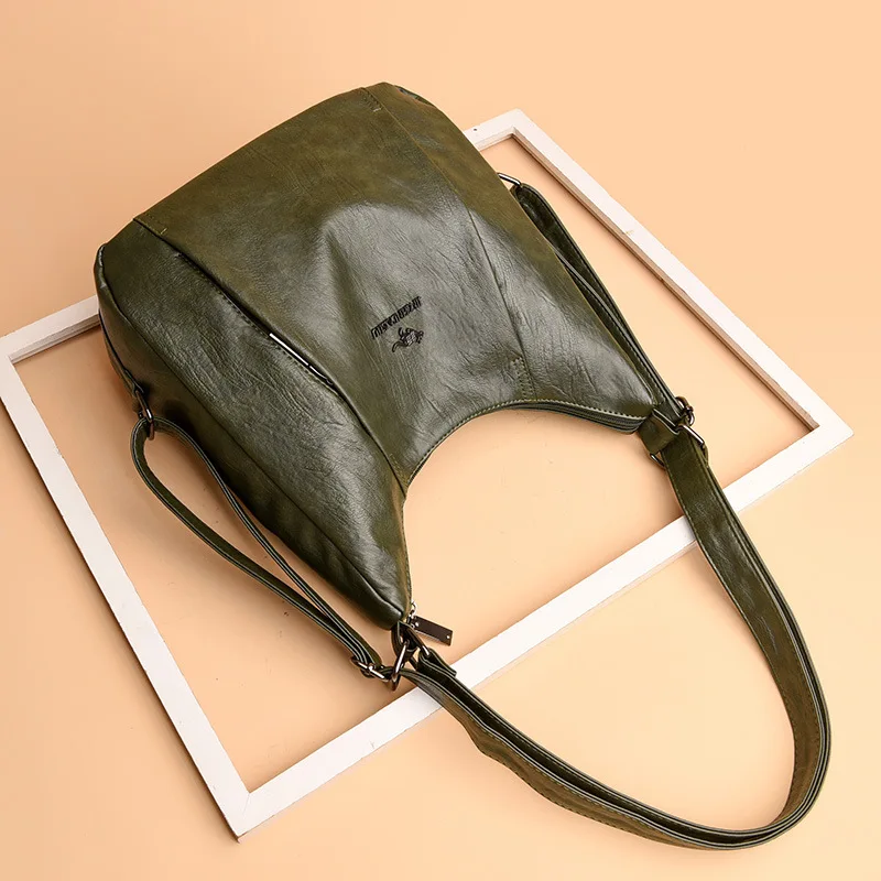 حقيبة كتف نسائية جلد PU متعددة الاستخدامات