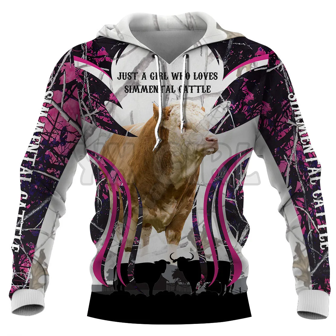 Just A Girl Who Loves Texas Longhorh Cattle  3D Printed Hoodies  Unisex Pullovers Funny Dog Hoodie Casual Street Tracksuit