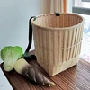 BP79 Bamboo Backpack, Reinforced with Thick Bamboo Skin, Adjustable Strap, Oval-Shaped Harvest Basket 1