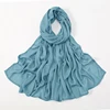 Nouveau Hijabs musulmans pour femmes écharpe mince châles unis Femme Musulman doux Viscose rayonne foulard islamique Turban bandeau 190x85 cm