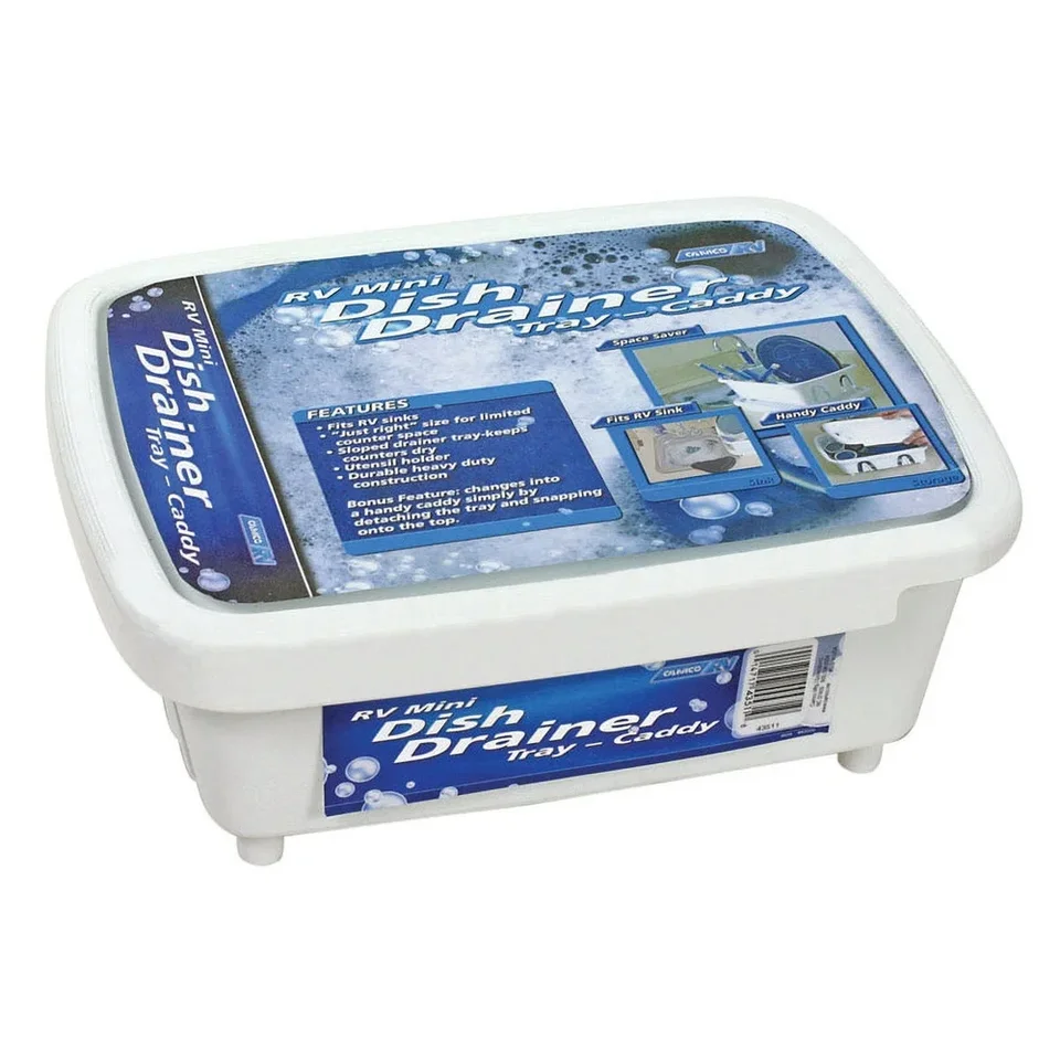 Compact Mini Dish Drainer and Tray for RV Sinks