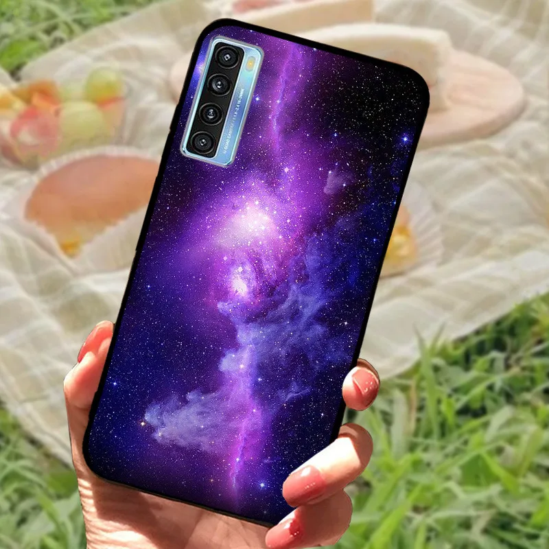 Elegant Black Marble Silicone Soft Case - Protective Bumper Cover