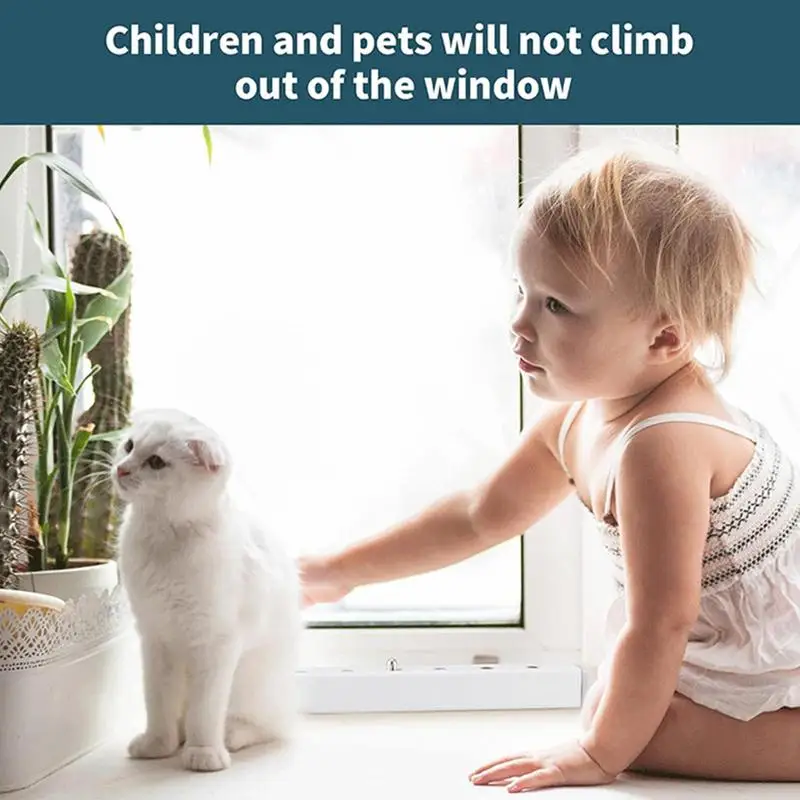 Vertical Window Lock Bar Home Window Interior Lock Security Bar Anti-Theft Stoppers For Child And Pet Safety For Children