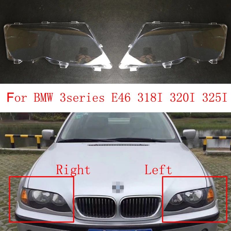 

Для BMW 3 серии E46 318I 320I 325I 2002 2003 2004 Автомобильная передняя фара стеклянная сменная крышка объектива прозрачная оболочка фары