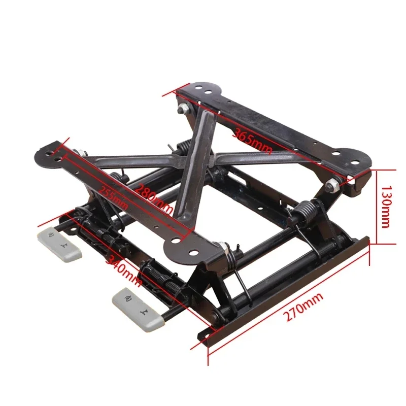 Universal Car Seat Height Adjuster Riser - 7-13cm Lift, Steel Frame, For Better Driving Vision & Comfort