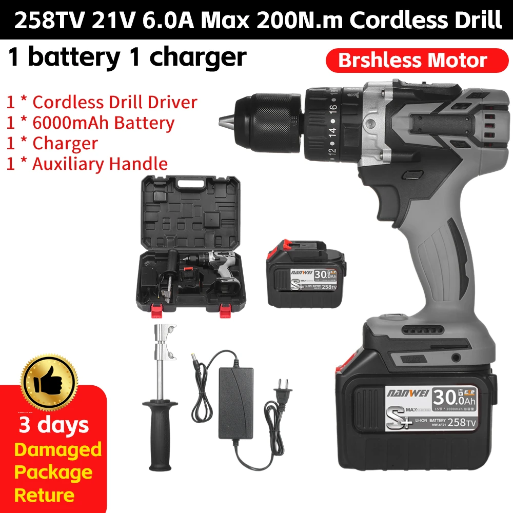 10mm 10 mm Black & Decker 18Volt Cordless Drill Driver with 1Battery &  1Charger, Model Name/