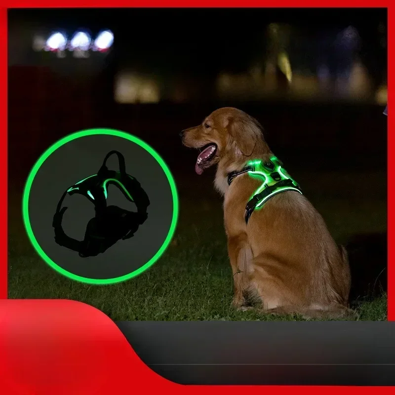 LED Light Up Dog Chest Harness Vest 1