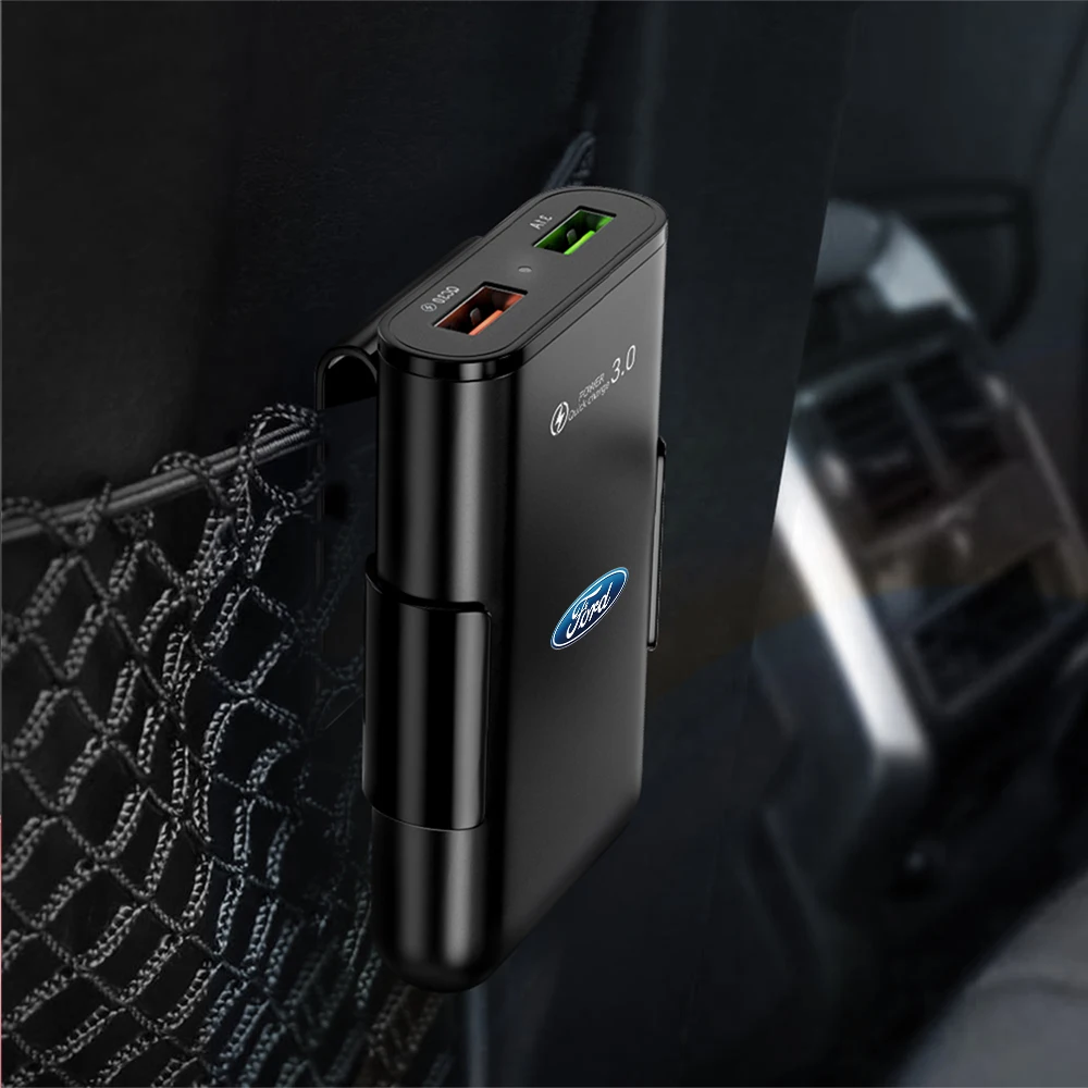 Caricabatterie per auto 25W QC3.0 PD a doppia porta con ricarica rapida per telefono, caricatore rapido di tipo C per Mustang Fiesta ST Ford - Image 6