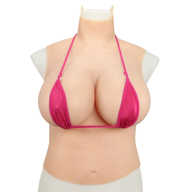 Realista Silicone Big Boobs para Homens e Mulheres, Feminino