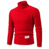 Christmas Red Pullover Sweaters Men's Sweater Knitted Turtleneck 1