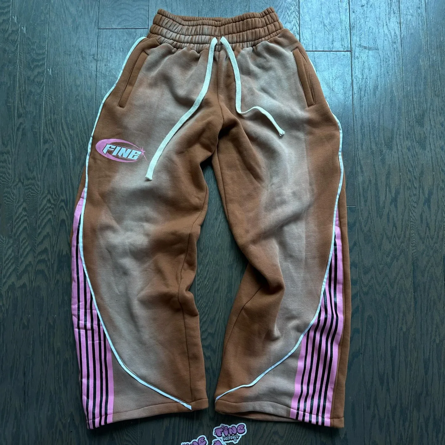 Y2k Fashion Stripes Pants New American Retro Hip Hop Men Women Jogger Drawstring Sweatpants Oversize Cargo Trousers Streetwear 2