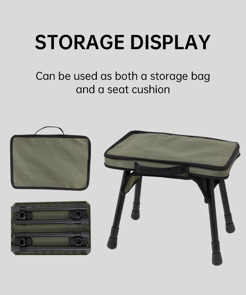 Outdoor Camping Portable Folding Stool Dual-Purpose Small Table With Storage Bag, Ultra Light and Retractable Folding Table 13 Outdoor Camping Portable Folding Stool Dual-Purpose Small Table With Storage Bag, Ultra Light and Retractable Folding Table 4