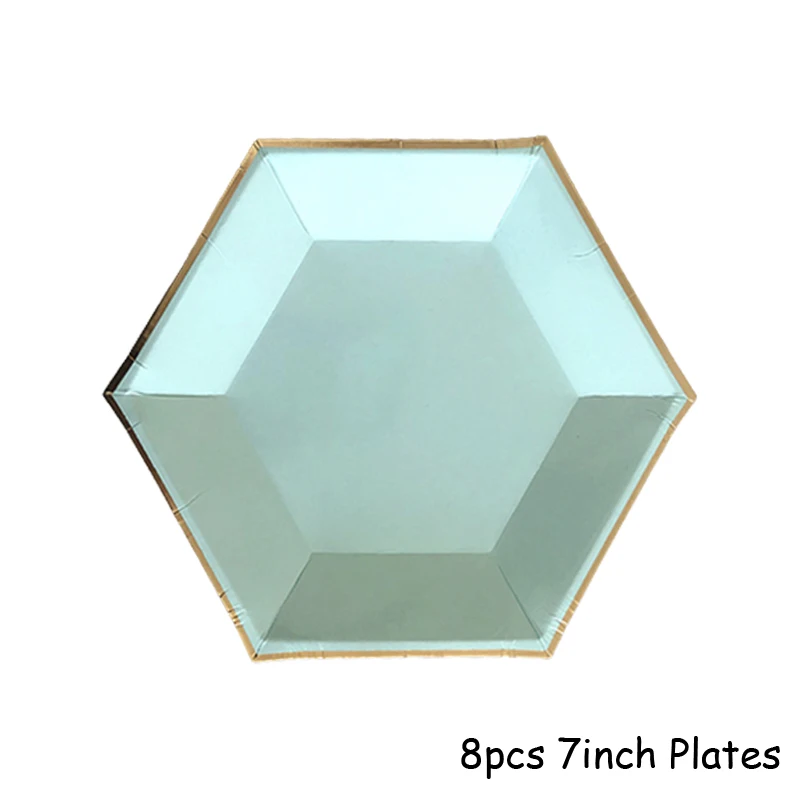 8pcs 7inch Hexagon