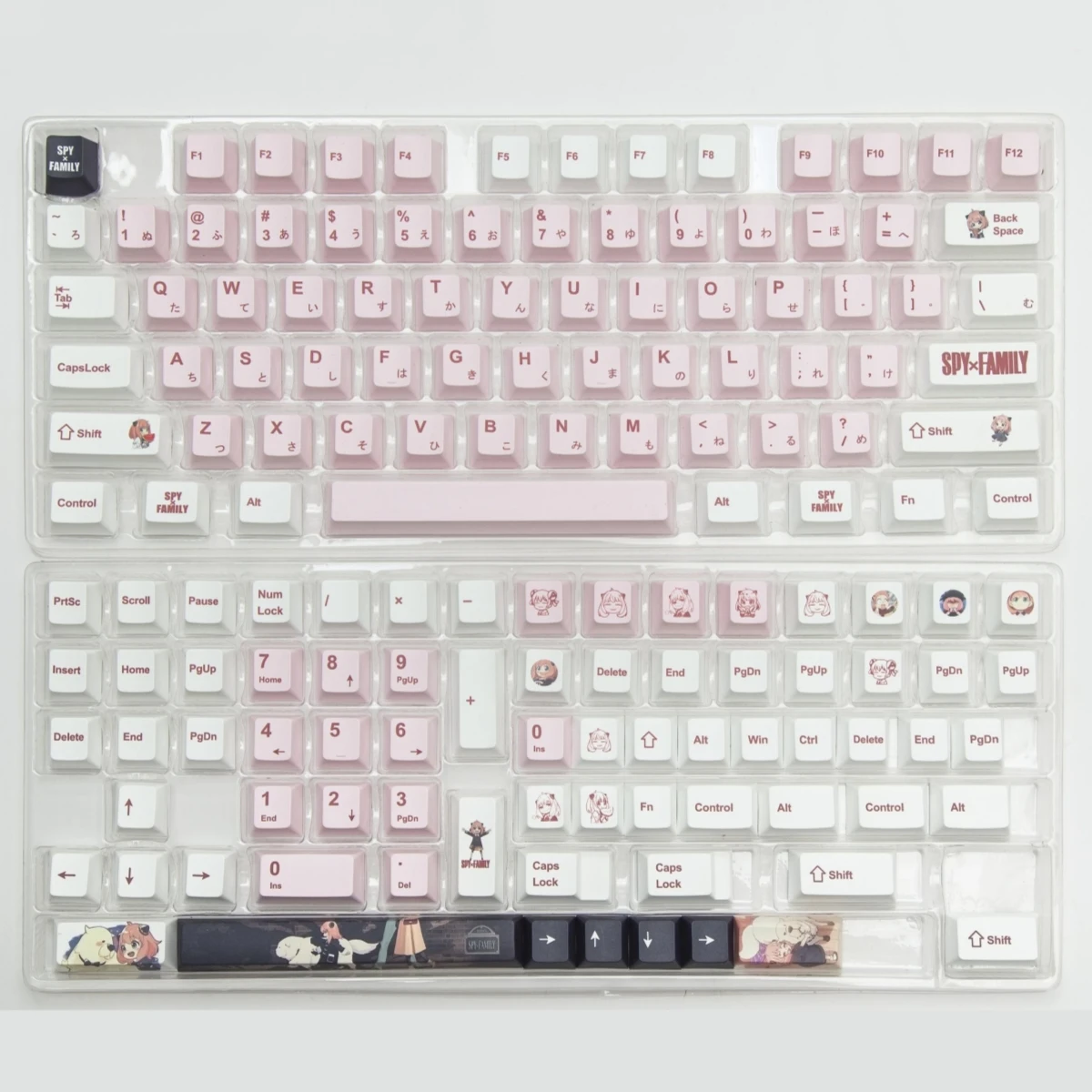 Pbt Keycaps Cereja Tintura Sub Keycap 140 Chave Japonês Minimalista Branco Rosa para Jogos Teclado Mecânico Personalizado dos Desenhos Animados