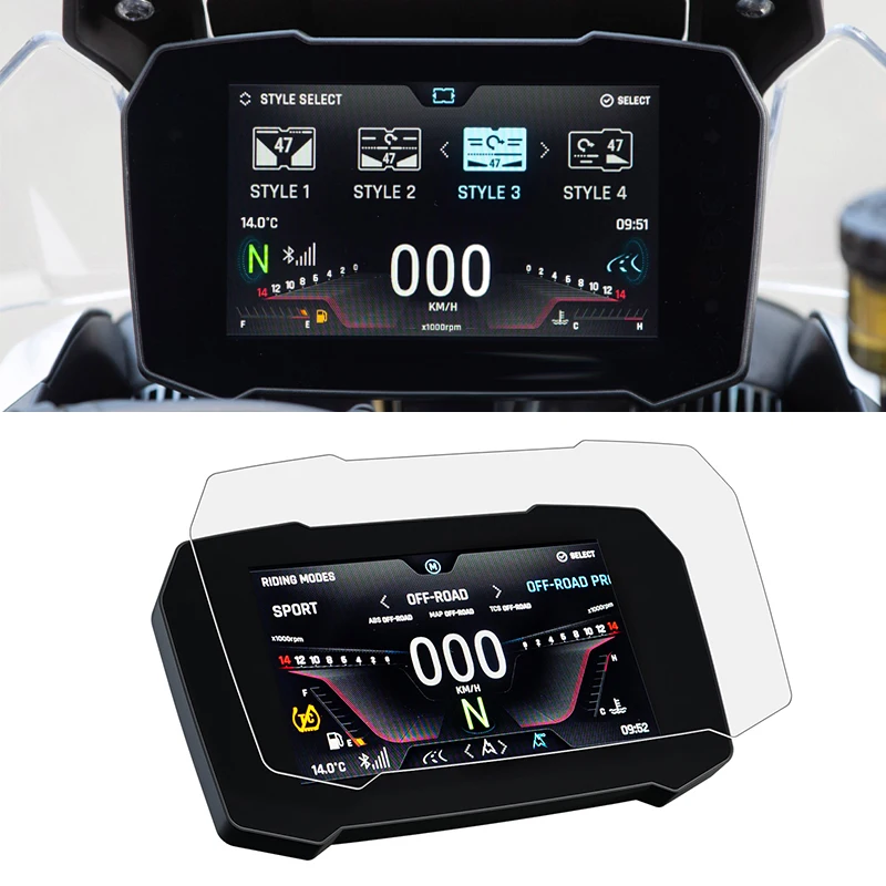 Fit For Tiger 900 RALLY PRO For Tiger900 GT Motorcycles Scratch Cluster Screen Dashboard Protection Instrument Film motorcycle screen protector