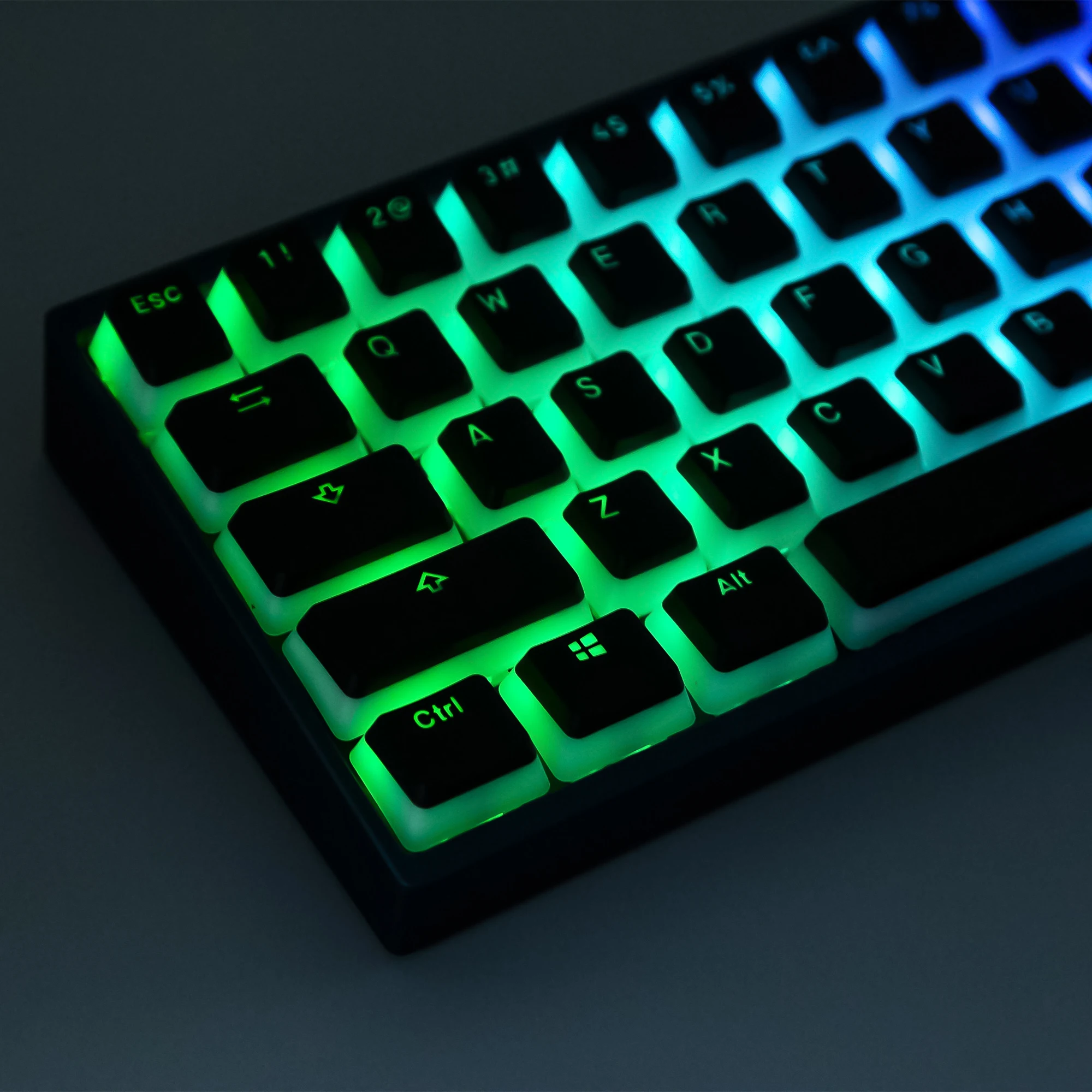 

ZHIY 115 Keys Pudding Translucent Keycaps OEM Profile Double Shot PBT Keycaps for Mx Switch Mechanical Keyboard Key Caps