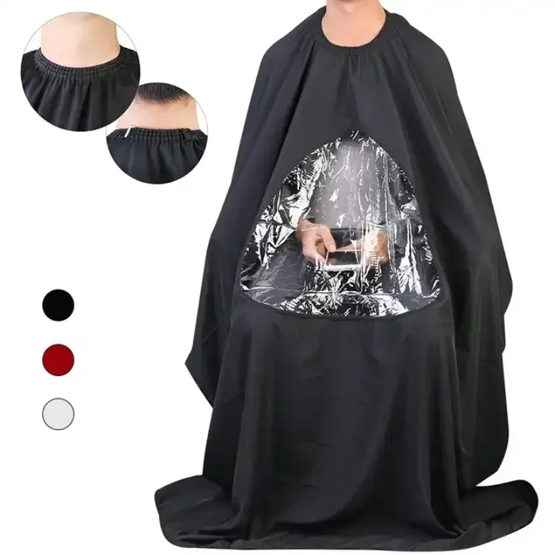 Haircut Cape Hairdressing Cape Beauty Salon Apron Professional Waterproof Styling Salon Barber Hairdresser Hair Cutting Hairdressing Gown Cape with Viewing Window Apron