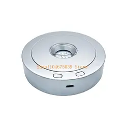 Illuminating Rotating LED Display Stand with Multi - Mode Lighting (Silver)