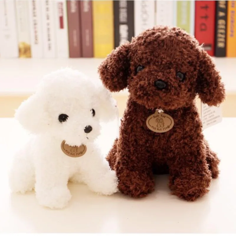 Lovely Curly Hair Teddy Dog Plush Toys Lucky Simulation Teddy Dolls Stuffed Soft  Animal Toy Kids Birthday Gifts