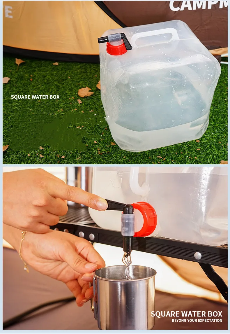 Réservoir D'eau Portable Pliable PVC – Bleu – Grande Capacité – Camping, Irrigation