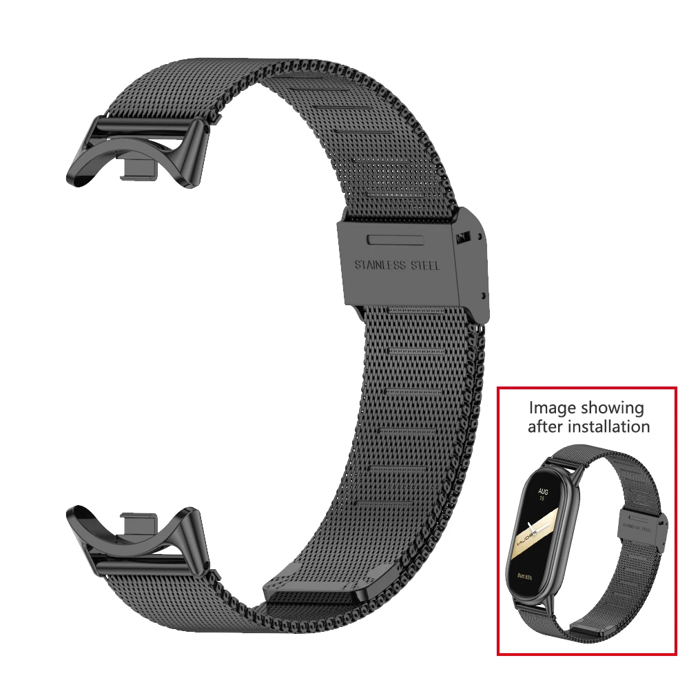 Elegant Stainless Steel Metal Strap Bracelet