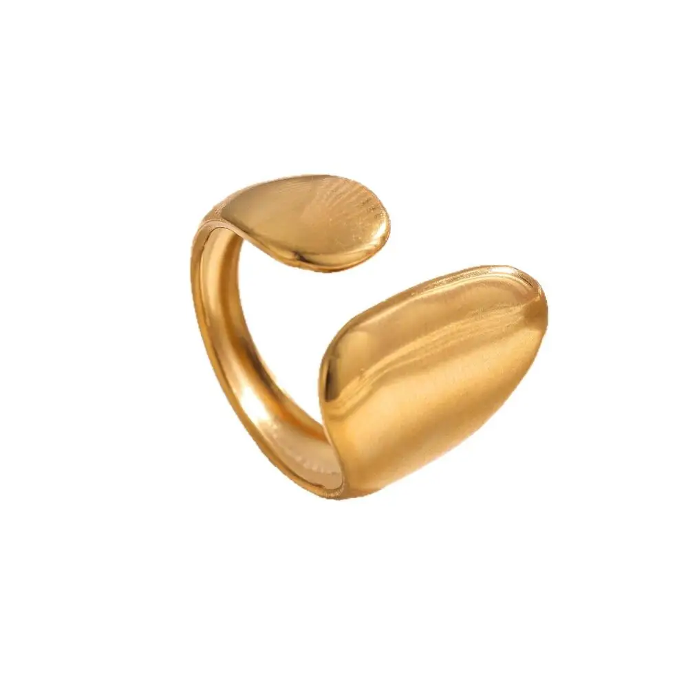 Anelli Lisci in Acciaio Inossidabile Stile Retrò per Donna e Uomo, Anello Punk Geometrico Irregolare Apribile, Gioielli Impermeabili Popolari 2026, Idee Regalo - immagine 5