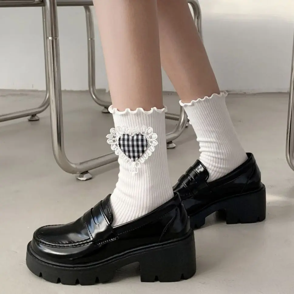 

lolita gothic shoes platforms Mary Jane Shoes Girls Japanese School Jk Uniform Accessories Lolita Shoes College Platform Shoes