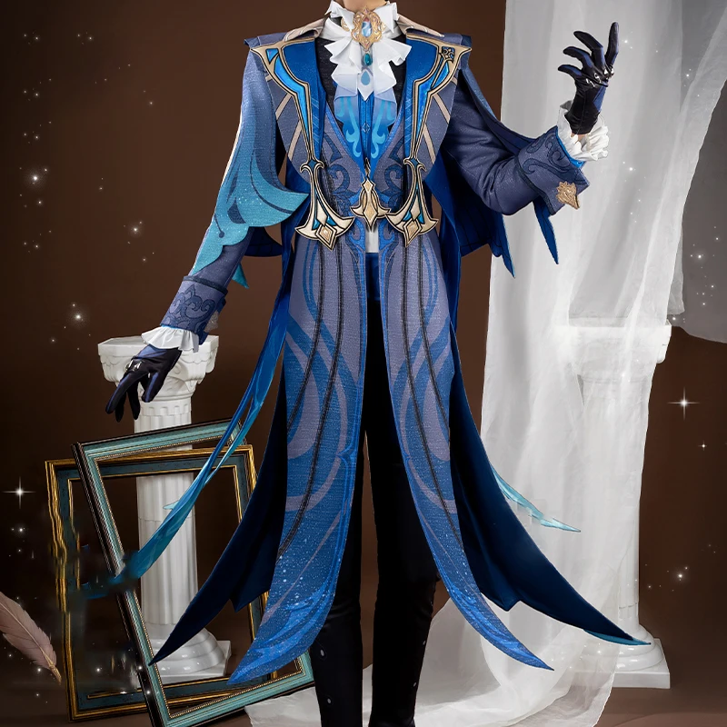 

Новинка, костюм для косплея Genshin Impact Neuvillette из аниме, униформа для женщин и мужчин, полный комплект, костюм для Хэллоуина, карнавала, искусственных ролевых игр