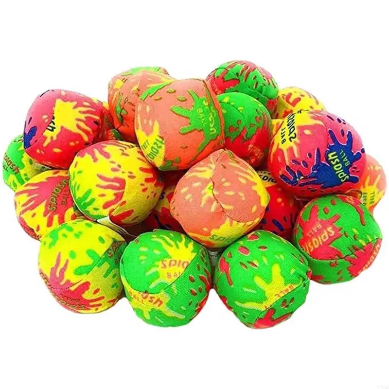 C5AA 5cm Water Ball Water Fight Cloth Ball for Family Backyard Activity Reusable Toy for Family Gathering