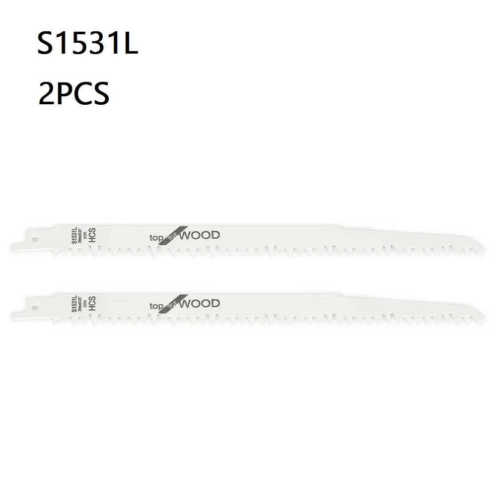 

2Pcs S1531L Reciprocating Saw Blades 9.5'' JigSaw Cutter High Carbon Steel For Wood Metal Cutting Power Tool Accessories